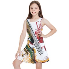 Electric Guitar Kids  Lightweight Sleeveless Dress by pakminggu