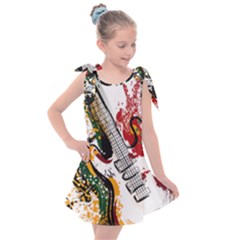 Electric Guitar Kids  Tie Up Tunic Dress by pakminggu