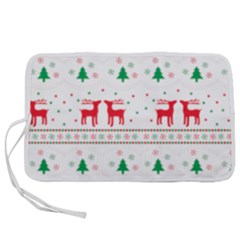 Red Green And Blue Christmas Themed Illustration Pen Storage Case (l) by pakminggu