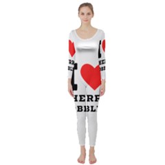 I Love Cherry Cobbler Long Sleeve Catsuit by ilovewhateva