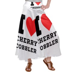 I Love Cherry Cobbler Women s Satin Palazzo Pants by ilovewhateva