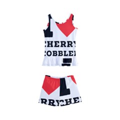 I Love Cherry Cobbler Kids  Boyleg Swimsuit by ilovewhateva