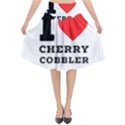 I love cherry cobbler Flared Midi Skirt View1