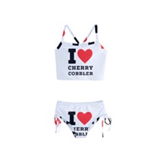 I Love Cherry Cobbler Girls  Tankini Swimsuit by ilovewhateva