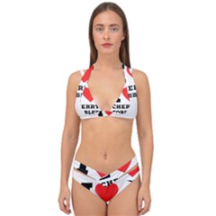 I Love Cherry Cobbler Double Strap Halter Bikini Set by ilovewhateva