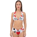 I love cherry cobbler Double Strap Halter Bikini Set View1