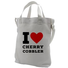 I Love Cherry Cobbler Canvas Messenger Bag by ilovewhateva