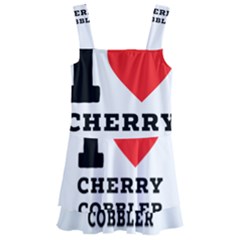 I Love Cherry Cobbler Kids  Layered Skirt Swimsuit by ilovewhateva