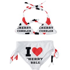 I Love Cherry Cobbler Kids  Classic Bikini Set by ilovewhateva