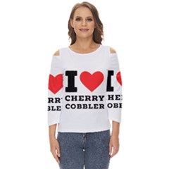 I Love Cherry Cobbler Cut Out Wide Sleeve Top