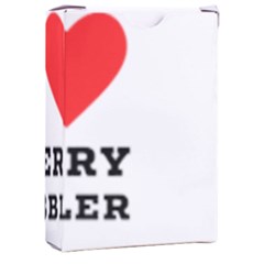 I Love Cherry Cobbler Playing Cards Single Design (rectangle) With Custom Box by ilovewhateva