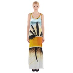 Hawaii Beach Summer Thigh Split Maxi Dress by pakminggu