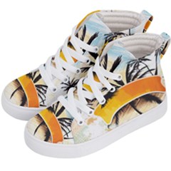 Hawaii Beach Summer Kids  Hi-top Skate Sneakers by pakminggu