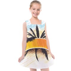 Hawaii Beach Summer Kids  Cross Back Dress by pakminggu