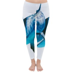 Two Dolphins Art Atlantic Dolphin Painting Animal Marine Mammal Classic Winter Leggings by pakminggu