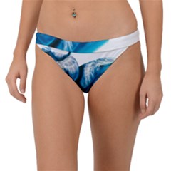 Two Dolphins Art Atlantic Dolphin Painting Animal Marine Mammal Band Bikini Bottoms by pakminggu