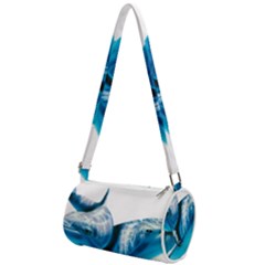 Two Dolphins Art Atlantic Dolphin Painting Animal Marine Mammal Mini Cylinder Bag by pakminggu