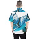 Two Dolphins Art Atlantic Dolphin Painting Animal Marine Mammal Men s Hawaii Shirt View2