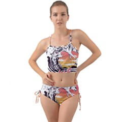 Gray Wolf Beach Waves A Wolf Animal Retro Mini Tank Bikini Set by pakminggu