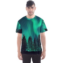 Aurora Northern Lights Phenomenon Atmosphere Sky Men s Sport Mesh Tee