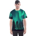 Aurora Northern Lights Phenomenon Atmosphere Sky Men s Sport Mesh Tee View1