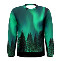 Aurora Northern Lights Phenomenon Atmosphere Sky Men s Long Sleeve Tee by pakminggu