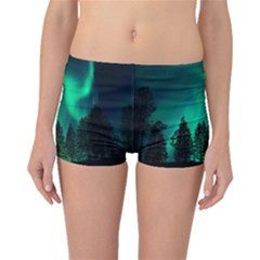 Aurora Northern Lights Phenomenon Atmosphere Sky Boyleg Bikini Bottoms by pakminggu