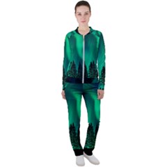 Aurora Northern Lights Phenomenon Atmosphere Sky Casual Jacket And Pants Set by pakminggu