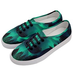 Aurora Northern Lights Phenomenon Atmosphere Sky Women s Classic Low Top Sneakers by pakminggu