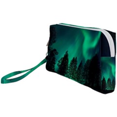 Aurora Northern Lights Phenomenon Atmosphere Sky Wristlet Pouch Bag (small) by pakminggu