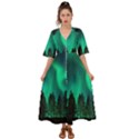 Aurora Northern Lights Phenomenon Atmosphere Sky Kimono Sleeve Boho Dress View1