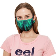 Aurora Northern Lights Phenomenon Atmosphere Sky Crease Cloth Face Mask (adult) by pakminggu