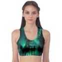 Aurora Northern Lights Celestial Magical Astronomy Sports Bra View1