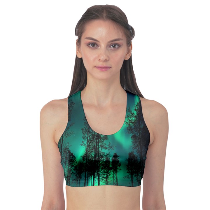 Aurora Northern Lights Celestial Magical Astronomy Sports Bra