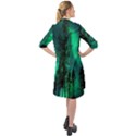 Aurora Northern Lights Celestial Magical Astronomy Long Sleeve Mini Shirt Dress View2