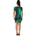 Aurora Northern Lights Celestial Magical Astronomy Fitted Knot Split End Bodycon Dress View4