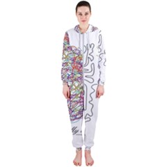 Neurodivergent Creative Smart Brain Hooded Jumpsuit (ladies) by pakminggu