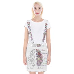 Neurodivergent Creative Smart Brain Braces Suspender Skirt by pakminggu