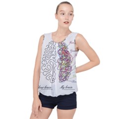 Neurodivergent Creative Smart Brain Bubble Hem Chiffon Tank Top by pakminggu