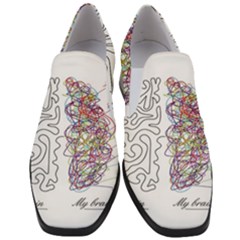 Neurodivergent Creative Smart Brain Women Slip On Heel Loafers by pakminggu