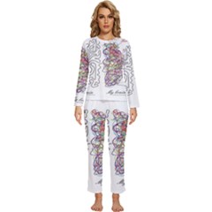 Neurodivergent Creative Smart Brain Womens  Long Sleeve Lightweight Pajamas Set by pakminggu