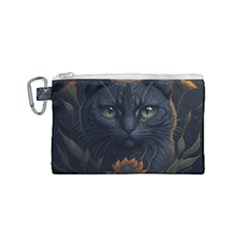 Art Cat Drawing Mammal Animal Feline Canvas Cosmetic Bag (small) by pakminggu