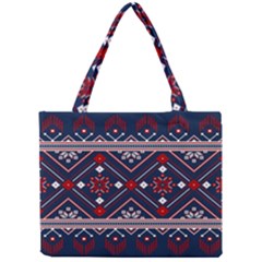 Ukrainian Folk Seamless Pattern Ornament Mini Tote Bag by pakminggu