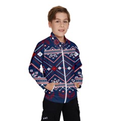 Ukrainian Folk Seamless Pattern Ornament Kids  Windbreaker