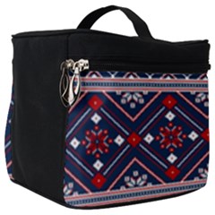 Ukrainian Folk Seamless Pattern Ornament Make Up Travel Bag (big)