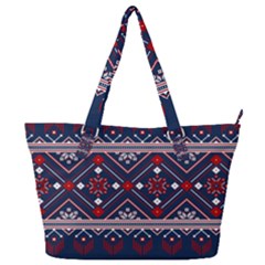 Ukrainian Folk Seamless Pattern Ornament Full Print Shoulder Bag by pakminggu