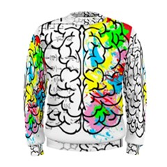 Brain Left Logic Language Science Men s Sweatshirt