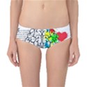 Brain Left Logic Language Science Classic Bikini Bottoms View1