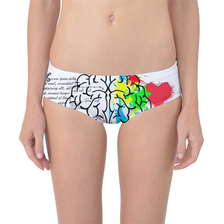 Brain Left Logic Language Science Classic Bikini Bottoms