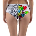 Brain Left Logic Language Science Reversible Mid-Waist Bikini Bottoms View2